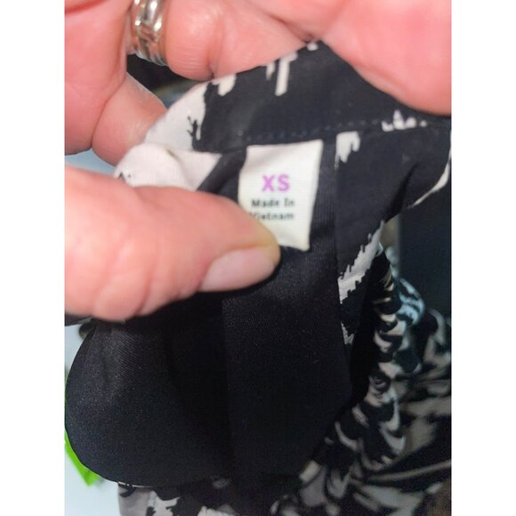 Athleta Womens Black & White Ikat Bloom Ripple Maxi Dress XS/S - Picture 13 of 14